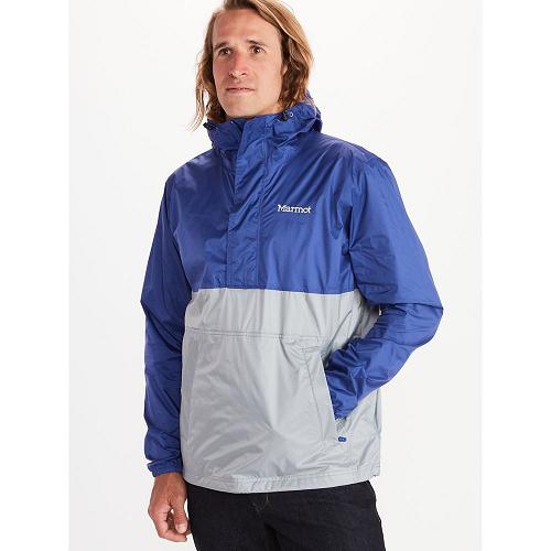 Marmot PreCip Eco Rain Jacket For Mens Grey Blue PWT081425